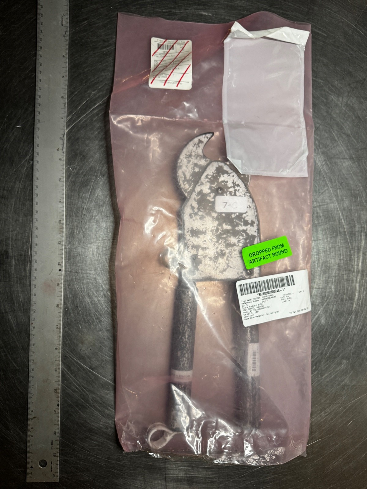 NASA EVA Large Cable Cutter, Astronaut Training Tool