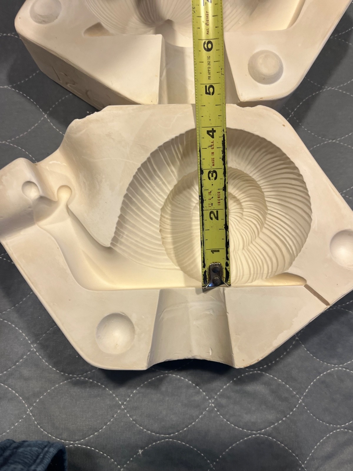 VTG Duncan Mold 126 Ceramic Slip Mold large Snail Figurine