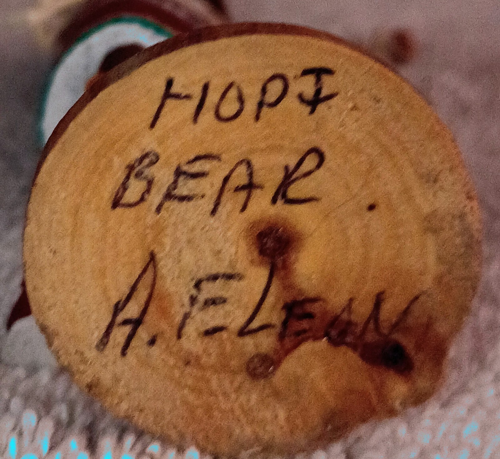 Two Miniature Hopi Kachinas Crow Mother And Bear Kachina Signed A.E. Lewis