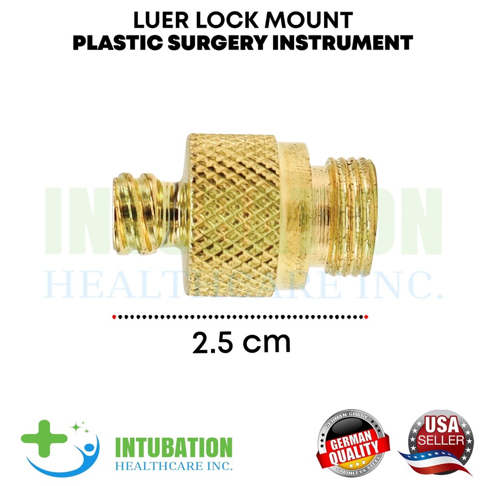 Liposuction Luer Lock Mount/Adapter Overall Length 2.5cm
