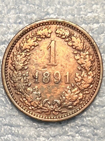 Austria - 1 Kreuzer 1891 - Pd