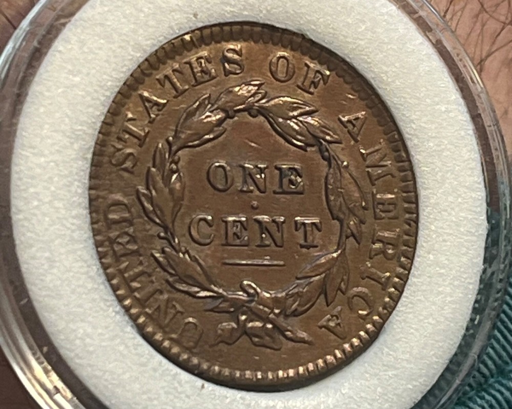 1834 Coronet head large cent , Nice & scarce