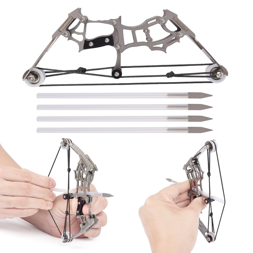 1 MINI Compound Bows Small Size 12 mini Arrows for Hunting Shoot Target Practise