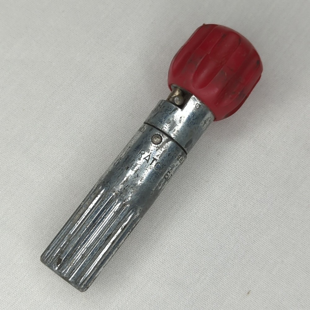 Vintage USA Ratcheting Screwdriver Handle Ratchet Socket Driver Tool