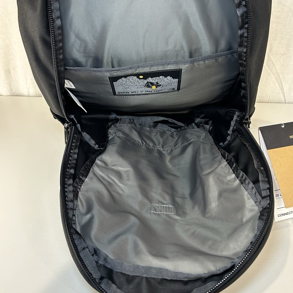 The North Face Black Connector FlexVent Laptop Backpack E Logo NWT