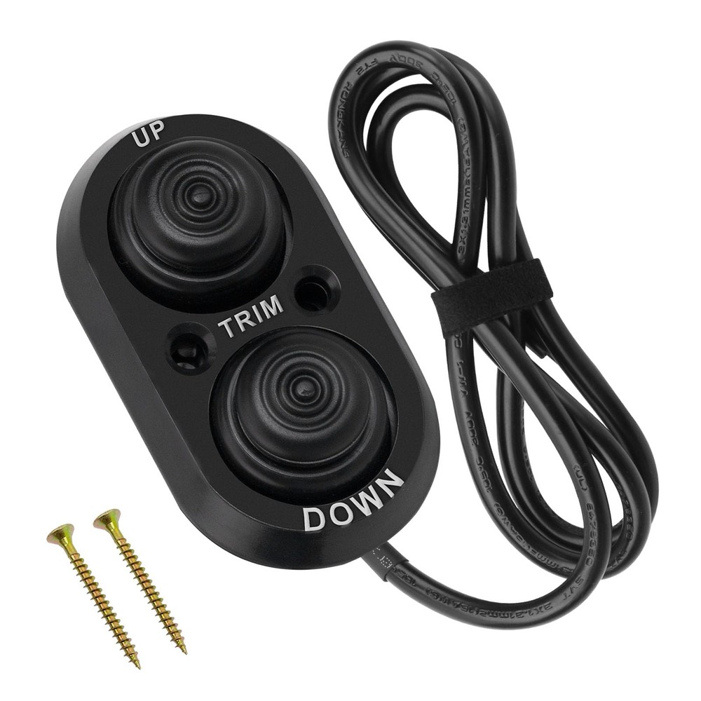 Trim Switch for Boat, Boat Tilt Black Push Button,