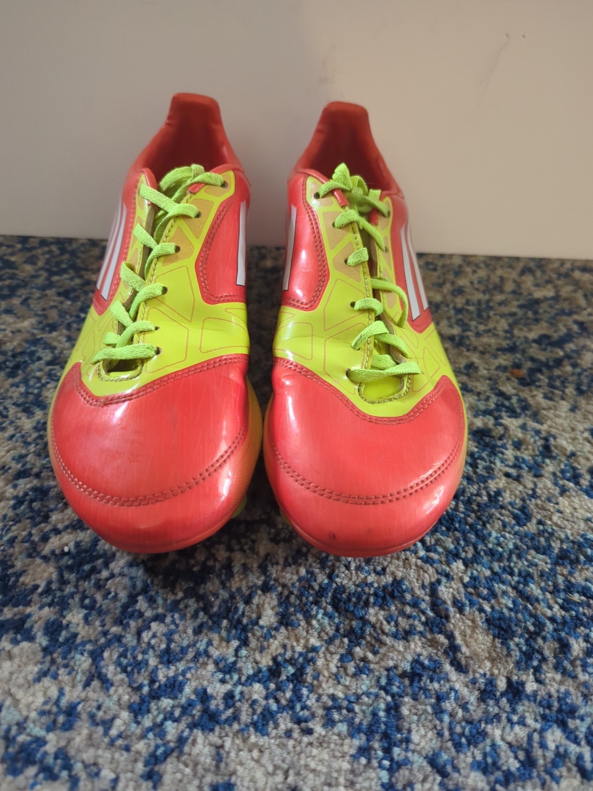 Adidas F50 Adizero HG US 7.5 Outdoor Soccer Cleats V24790 Orange And Yellow Nice