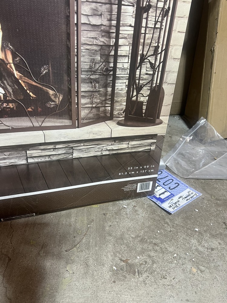 Open Hearth Fireplace Screen 32x50