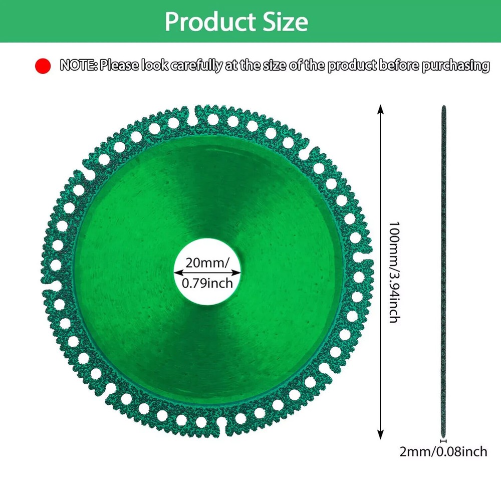 Indestructible 100mm Cutting Discs (6-Pack) – Universal for Angle Grinder Use