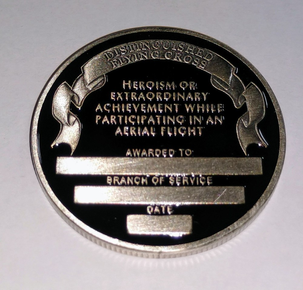 DISTINGUISHED FLYING CROSS COLORIZED ART ROUND