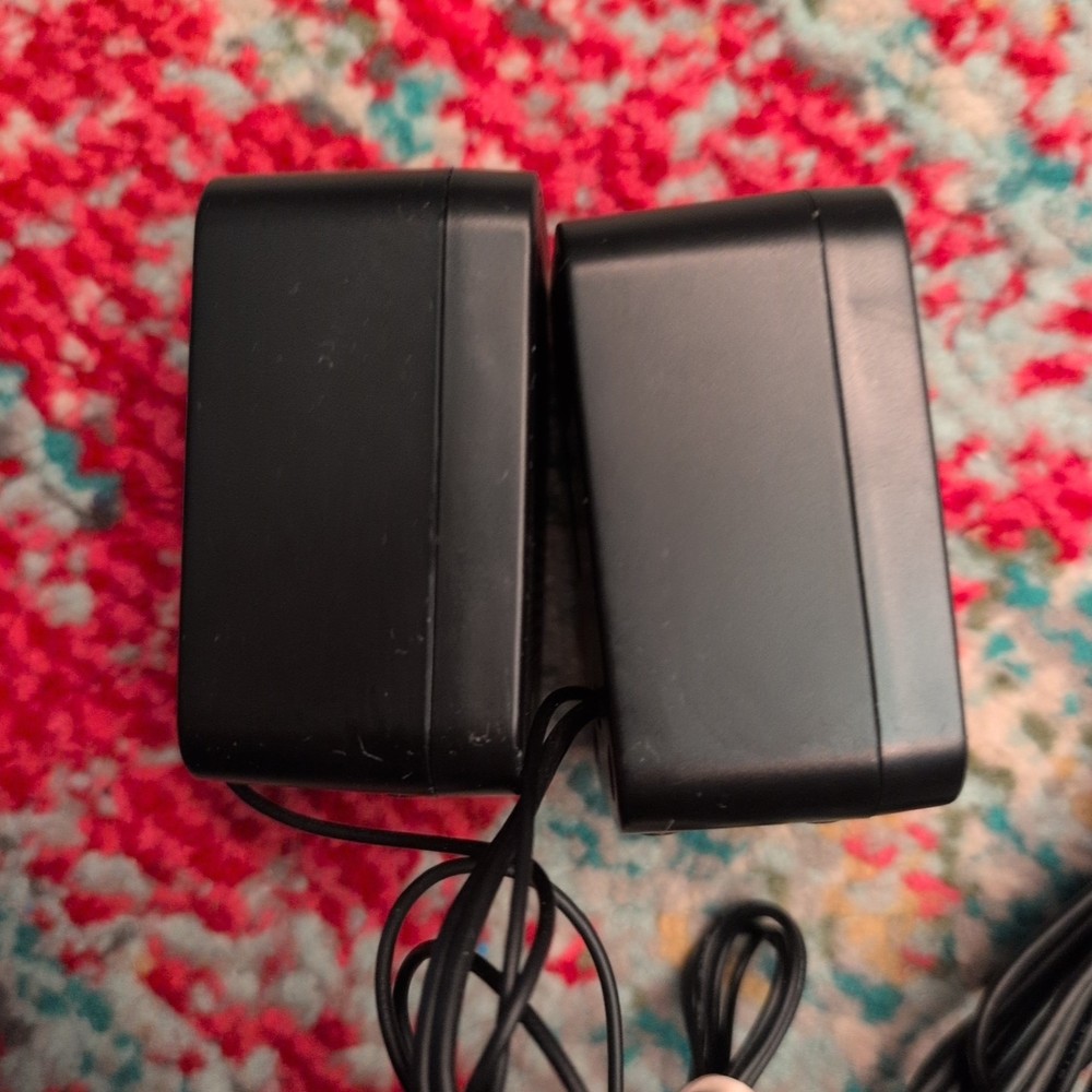 HP LCD Mini Computer Speakers USB Powered 3.5mm Audio Jack Black