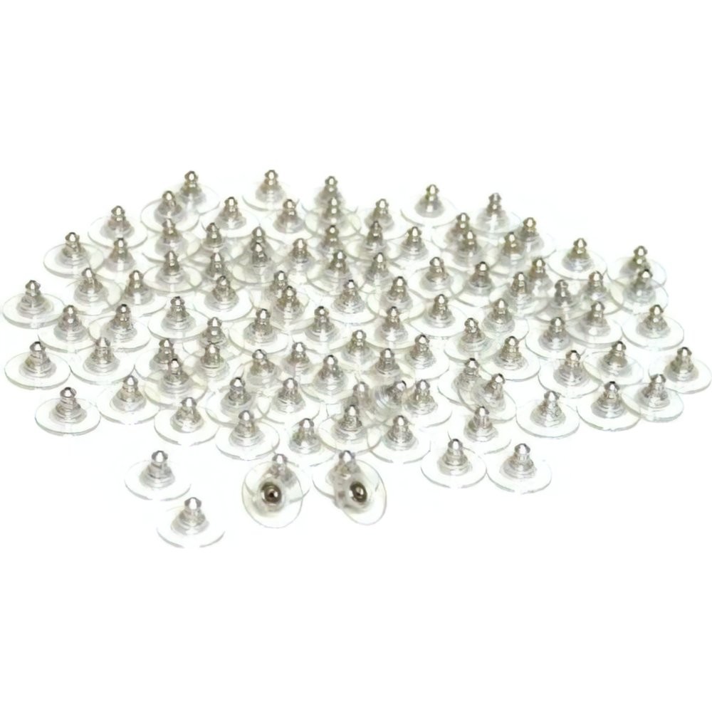 100 Safety Earring Backs Ear Nut Hypoallergenic Finding