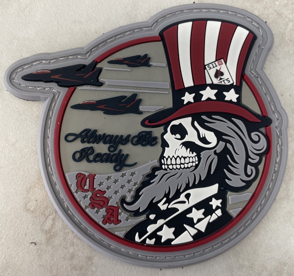 NEW 5.11 TACTICAL UNCLE FREEDOM PATCH U.S.A. SKELETON UNCLE SAM HOOK BACK