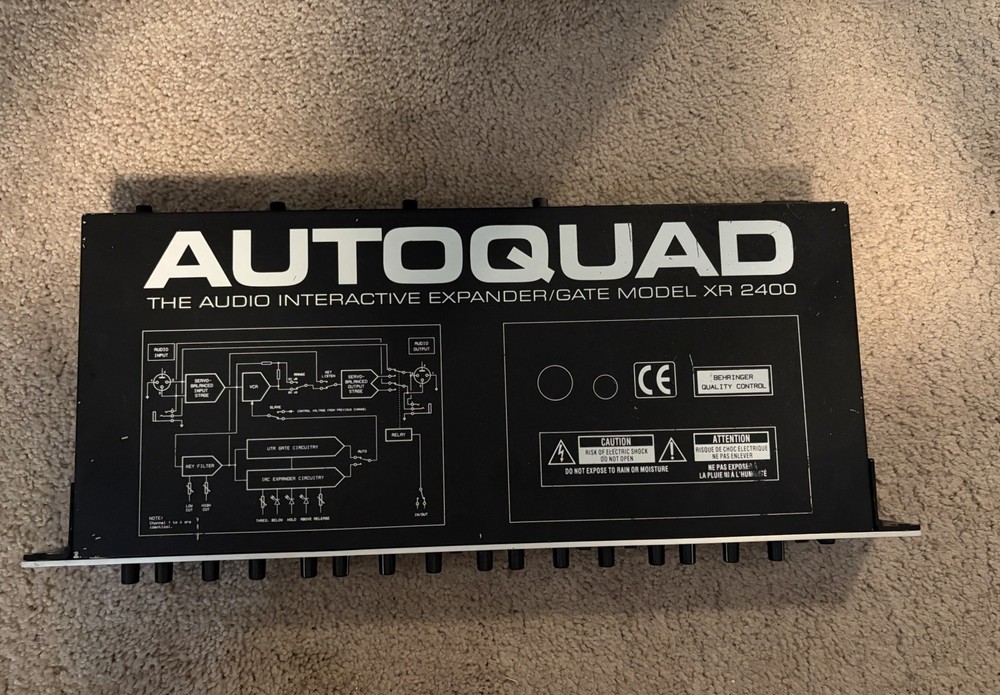 Behringer Autoquad XR2400 4-Channel Expander/Gate Rackmount Audio Processor