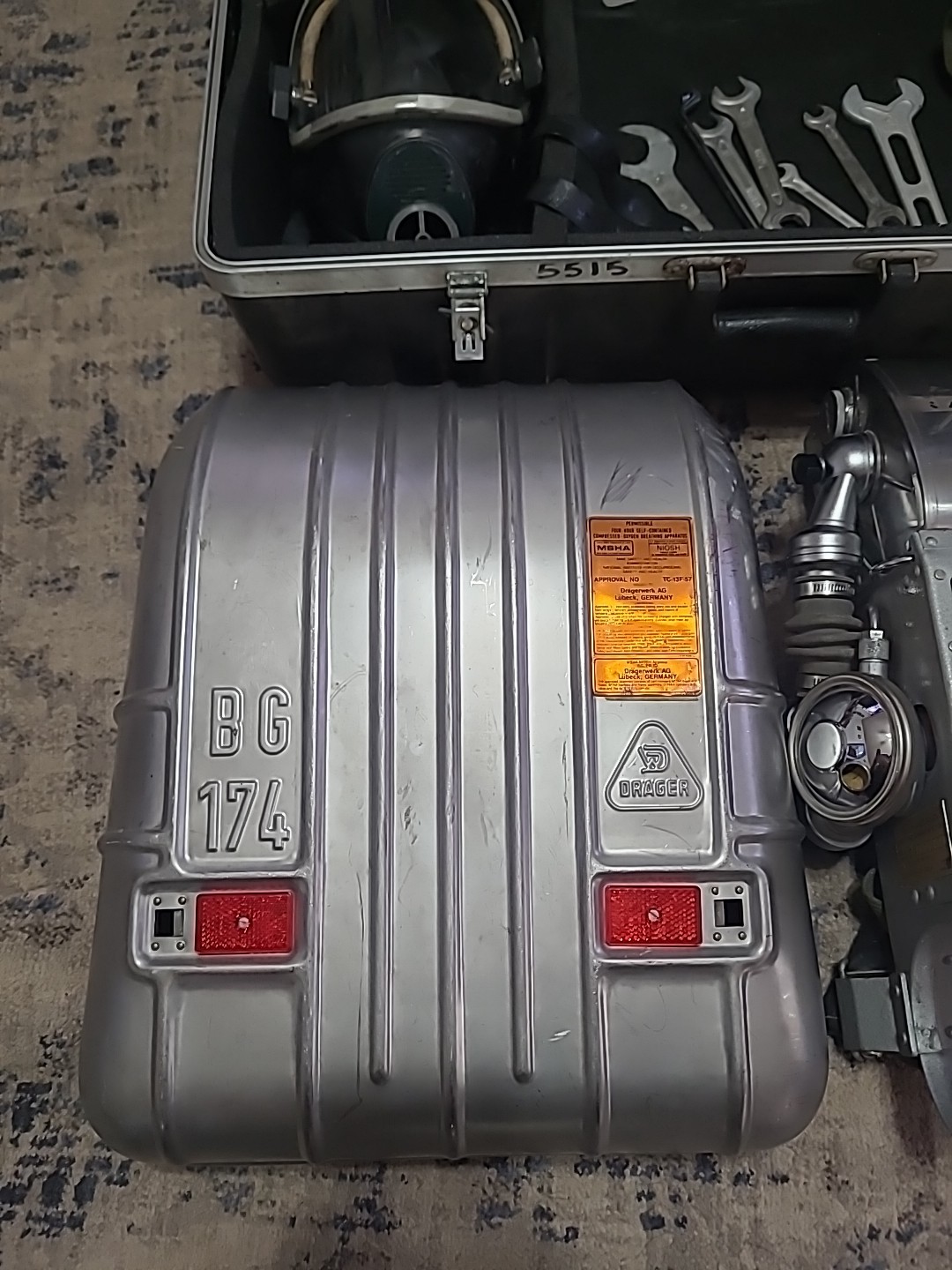 Drager Model Number # BG174-A Breathing Apparatus For Parts Or Repair Cover Only