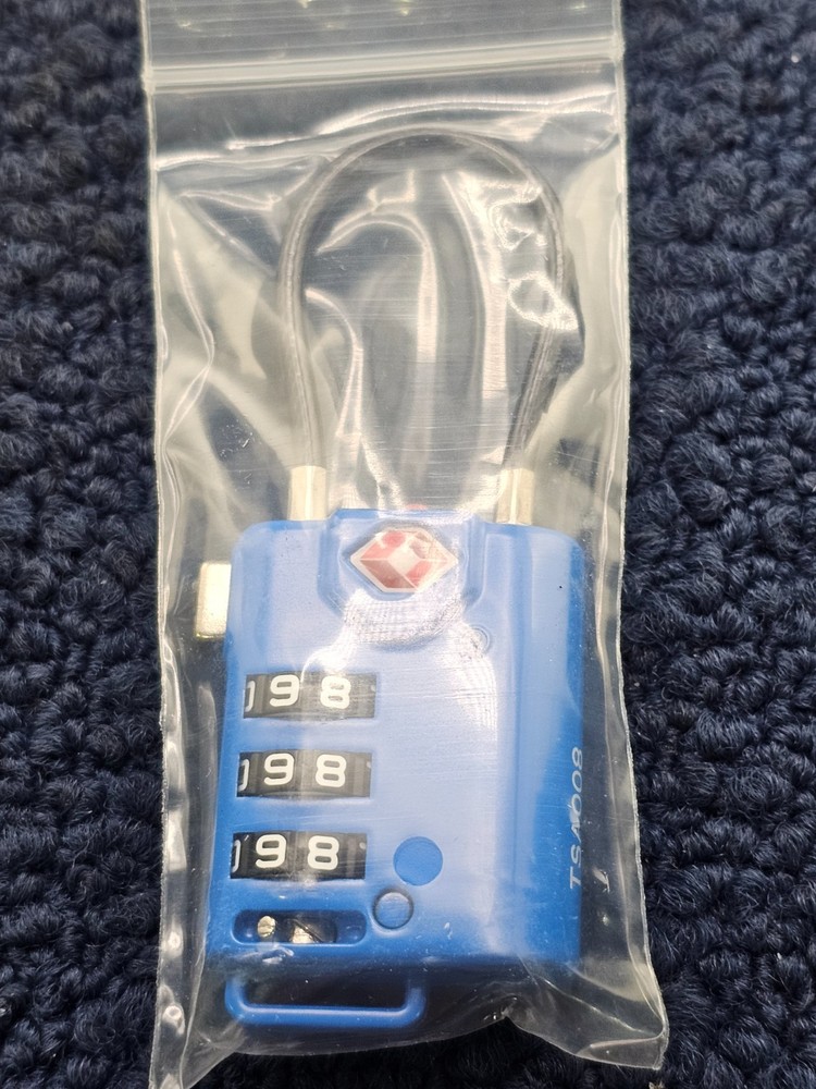 Forge Cable Luggage Lock Re-Settable Combination Alloy Body