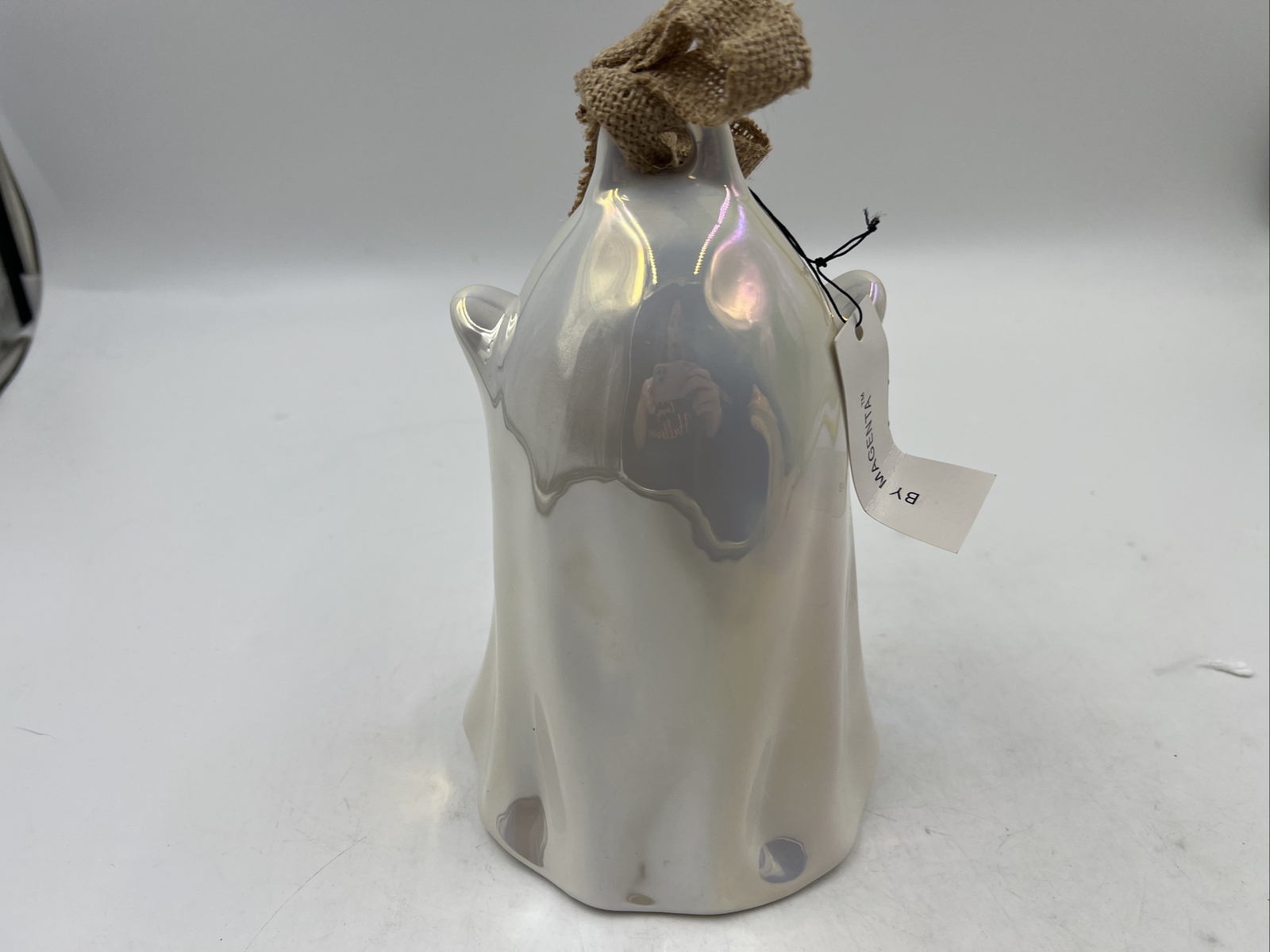 Rae Dunn Ceramic 5x9in Ghost Too Cute to Spook Birdhouse BB02B18003