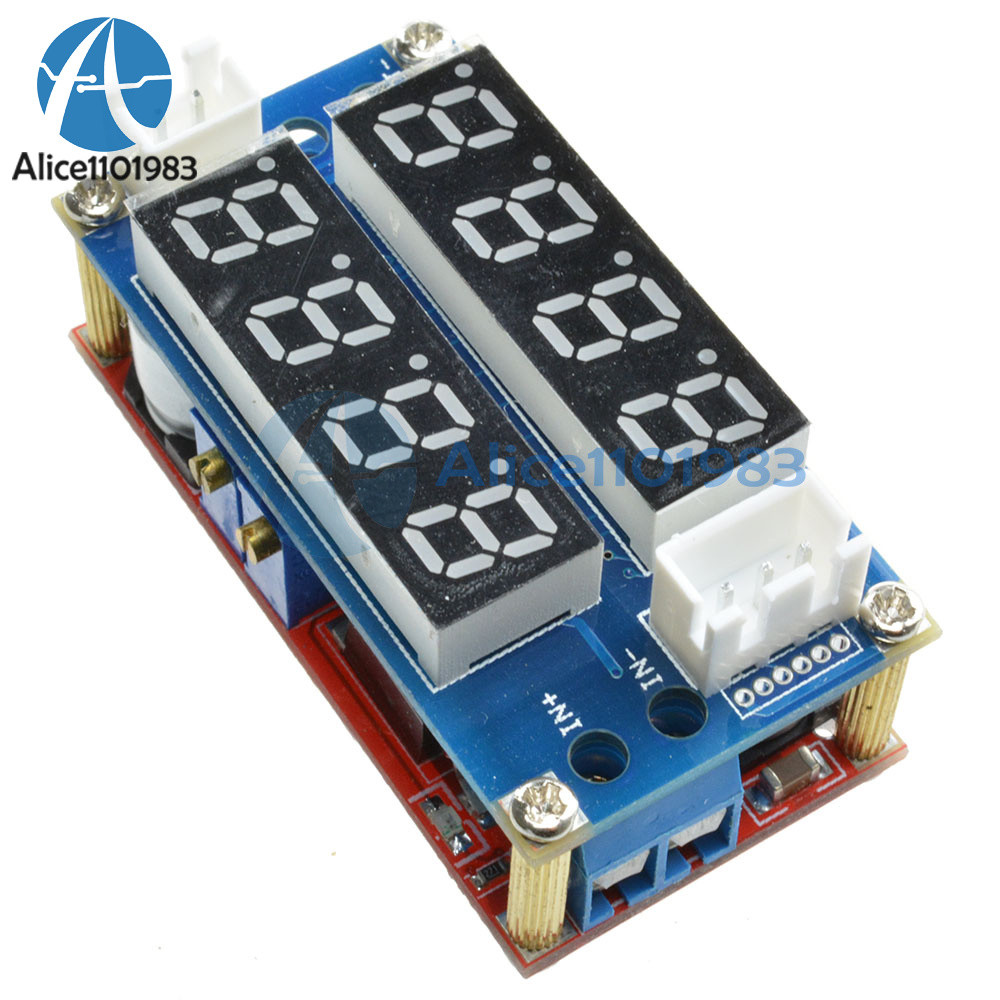 5A Adjustable CC/CV Display Step Down charge Module LED Panel Voltmeter Ammeter