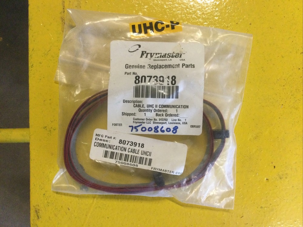 Frymaster 8073918 Uhc II Communication Cable (1cc2)