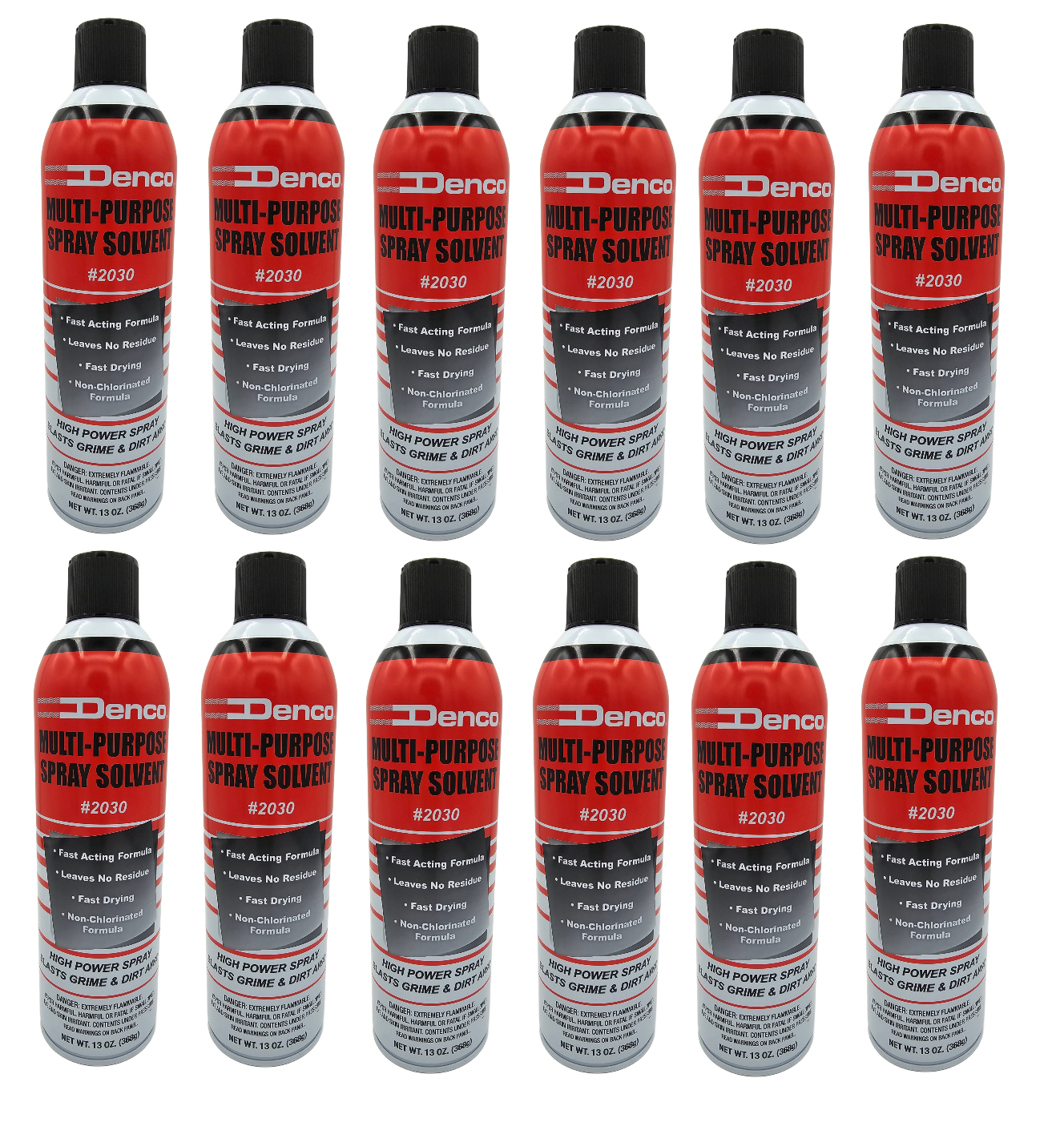 #2030 Denco Multi Purpose Spray Solvent - 13 OZ Cans Blasts debris, grease, etc.