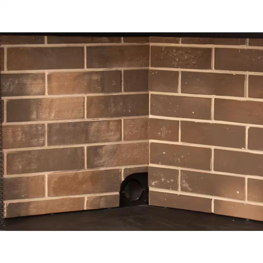 Firebrick Panel Set for 42 In. Zero Clearance Ventless Dual Fuel Fireplace Inser