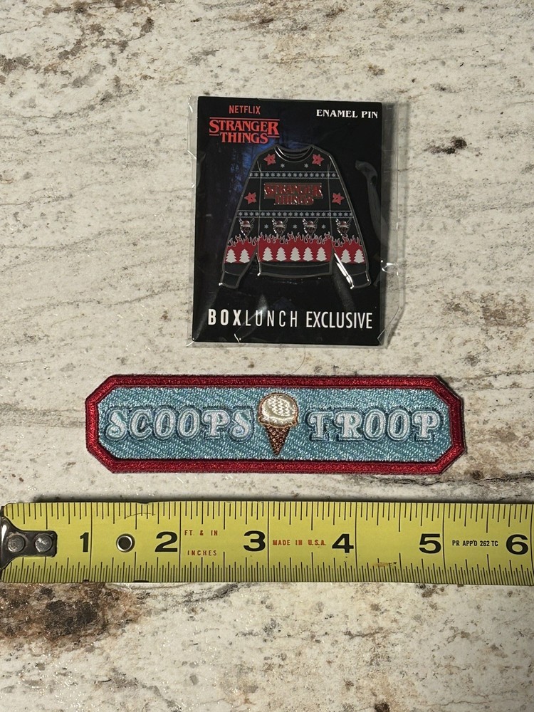 Stranger Things Pin And Scoops Troop Patch
