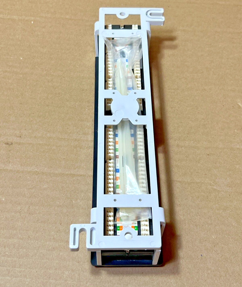 Gold X 12-Port Cat5e Cat5 Vertical Patch Panel Network Ethernet Wall Mount [C1]