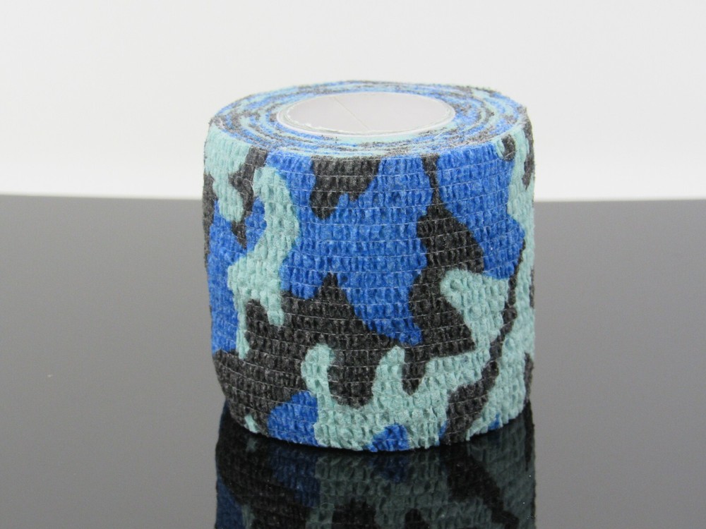 Helios Cohesive Wrap - 12 per box - Blue Camouflage