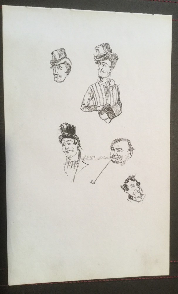 c1890 - Portrait Drawings.