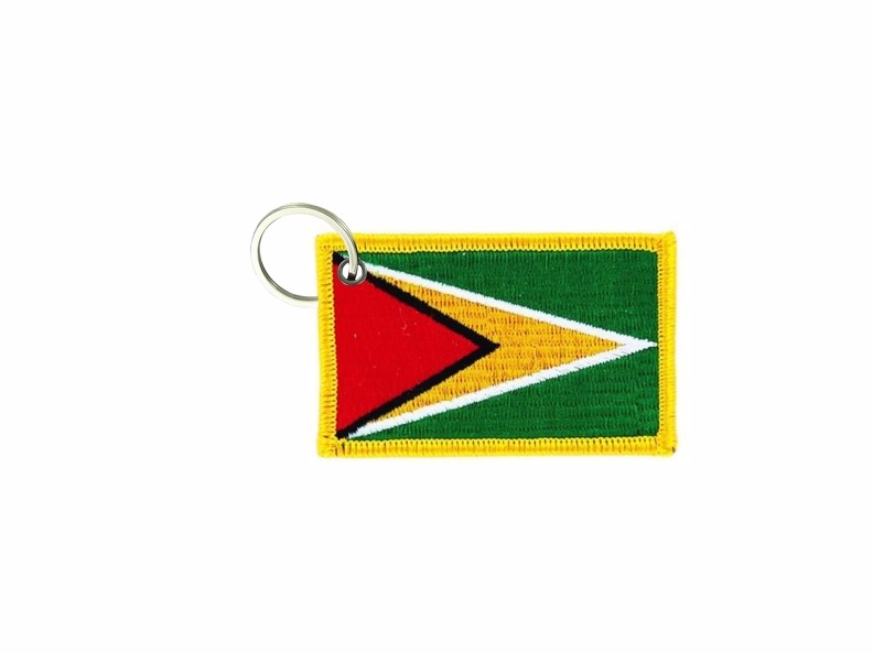 Keychain Brooch Patch Badge Flag Guyana