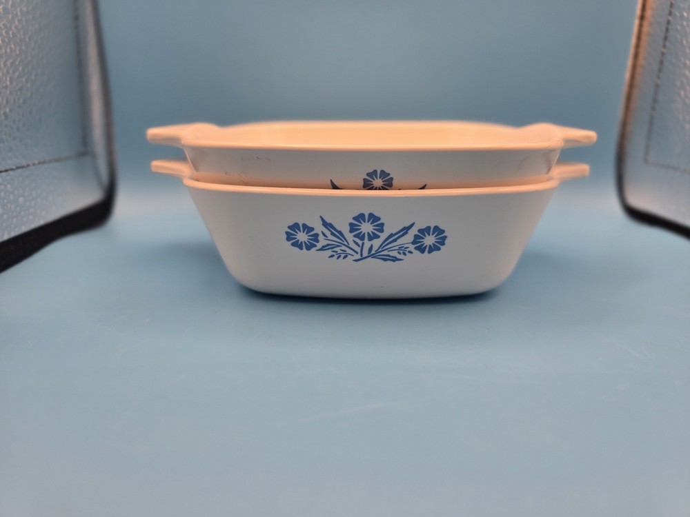Vintage Corningware Petite Pan Set Cornflower
