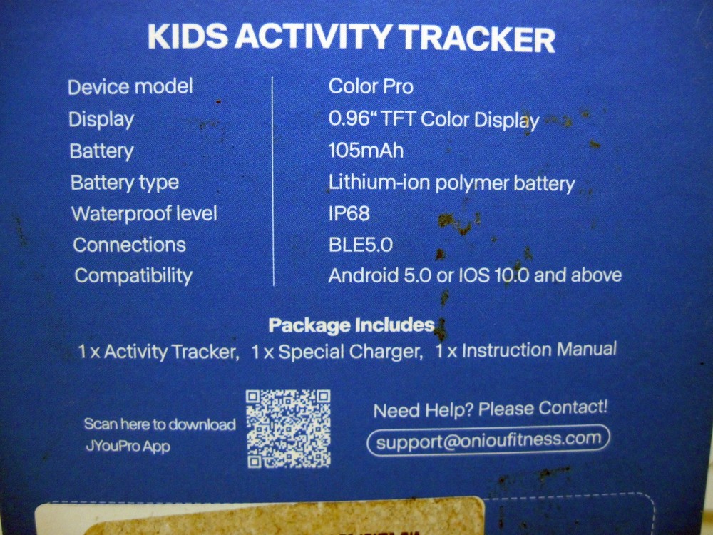 ONIOU Activity Tracker Watch For Kids 6+ Black