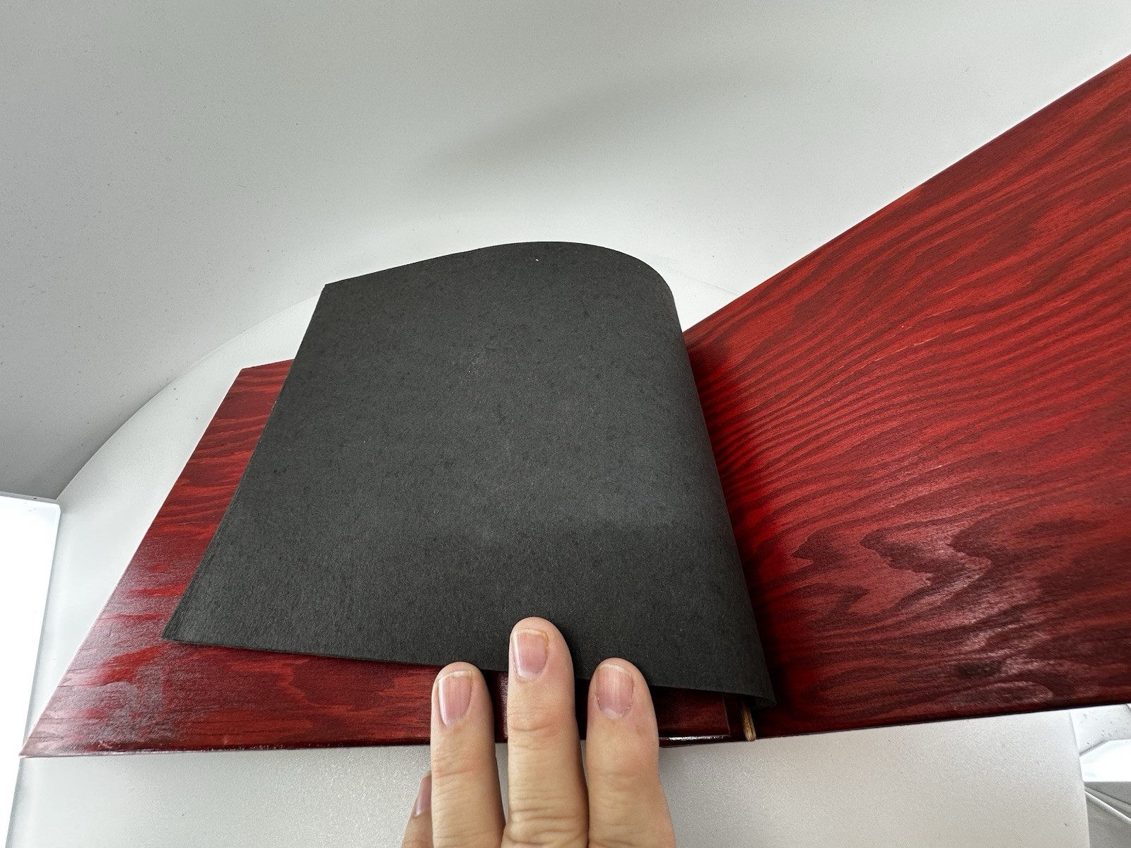 Vintage Our Honeymoon Photo Album Wood Flamingo Palm Tree Daytona Beach FL