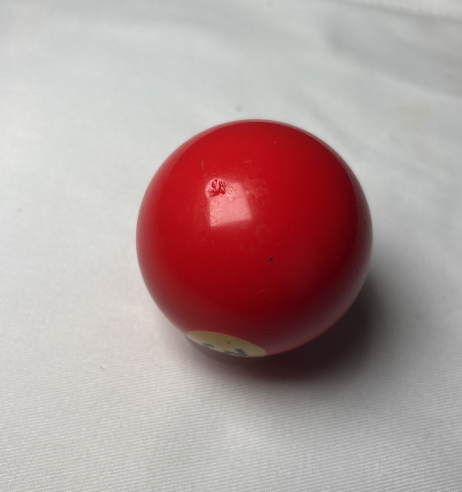 Vintage Bakelite Solid Red #3 Ball Billiard Pool Replacement 2 1/4" Standard