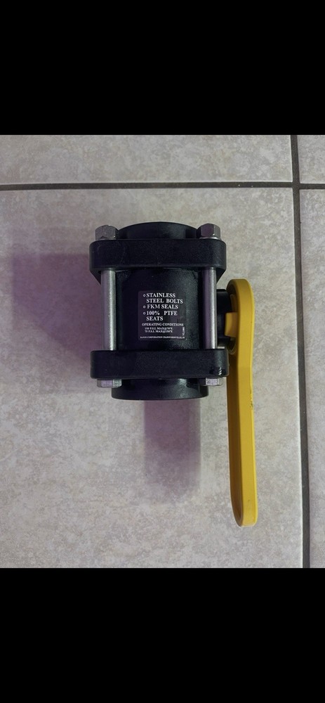 Banjo 2" V200 Polypropylene Ball Valve Inline 2"