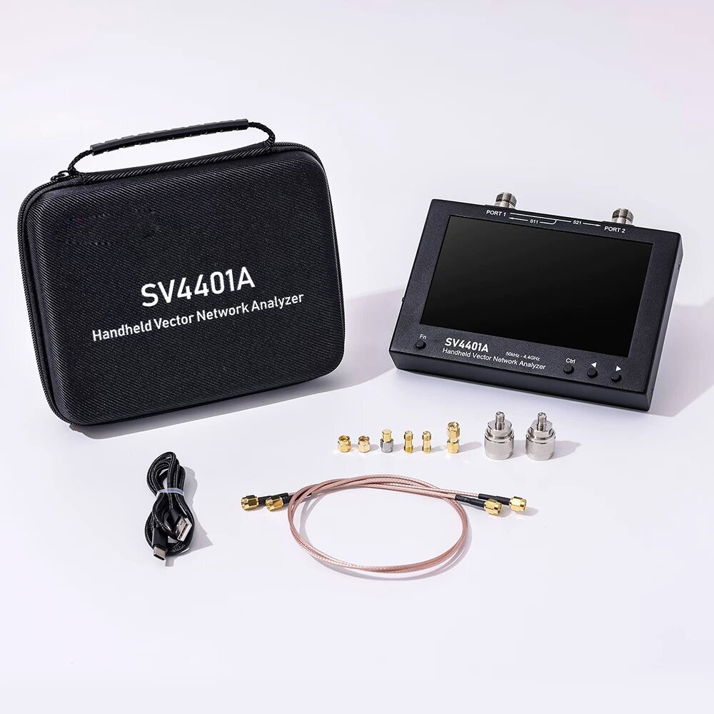 SV4401A VNA Vector Network Analyzer 7 Inch Touch LCD 50KHz-4.4GHz