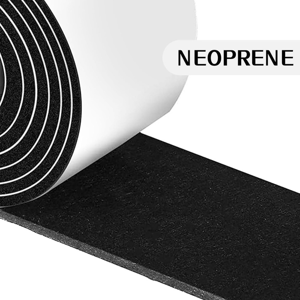 1In x 3/4In x 16.5Ft Foam Insulation Weather Stripping Tape Door Seal Strip