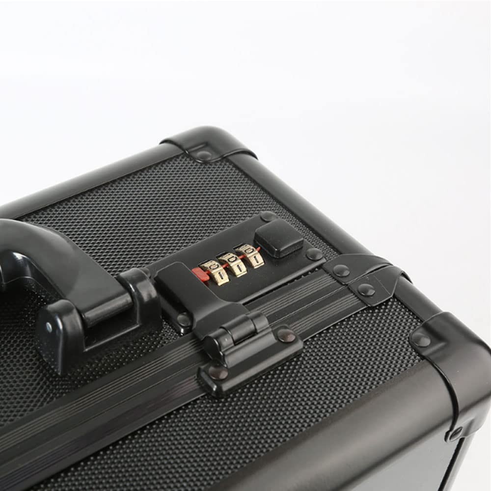 2pcs Tool Box Hasp, Luggage Combination Lock, Briefcases Replacement Black