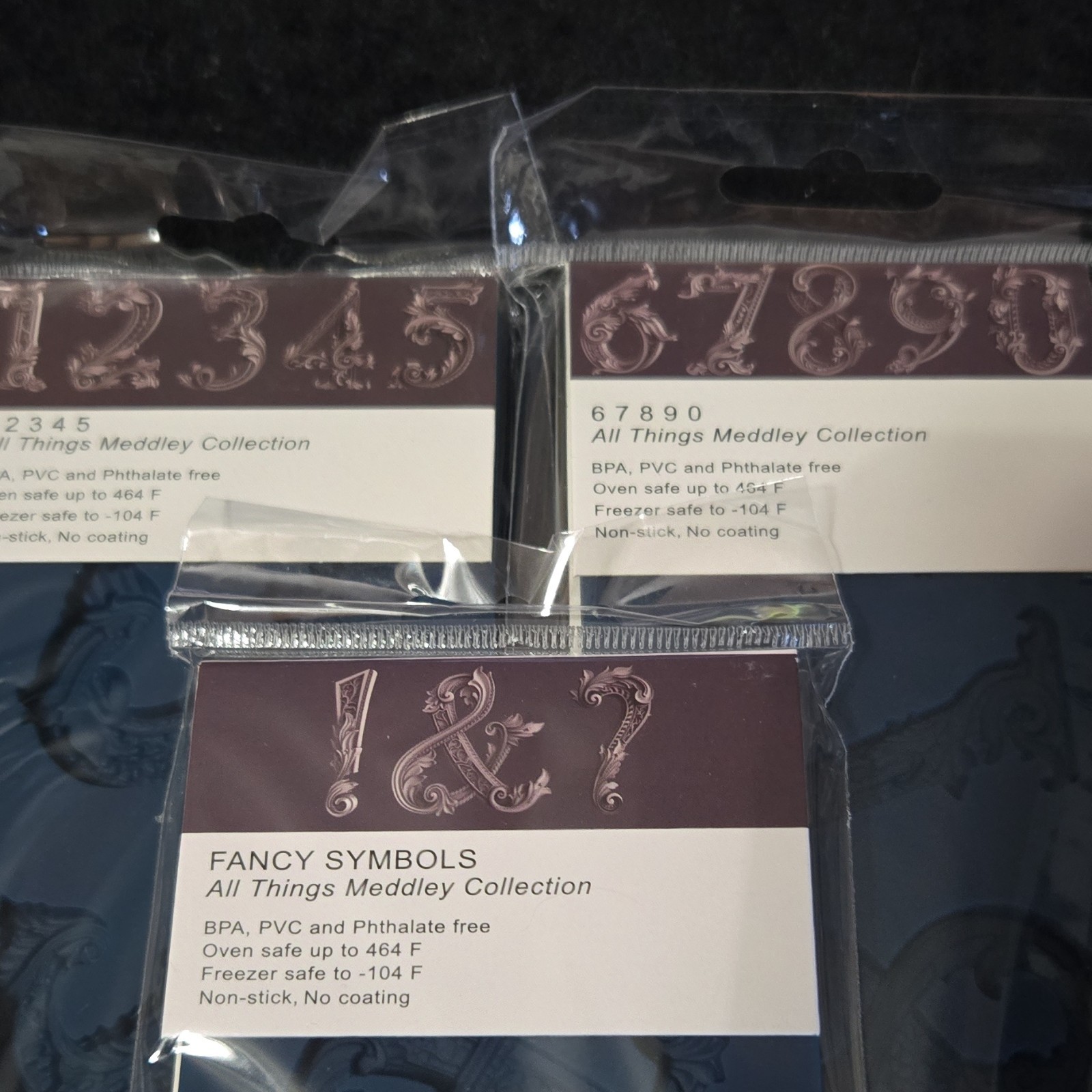 Zuri All Things Medley Collection set Mold 12345 67890 Fancy Symbols