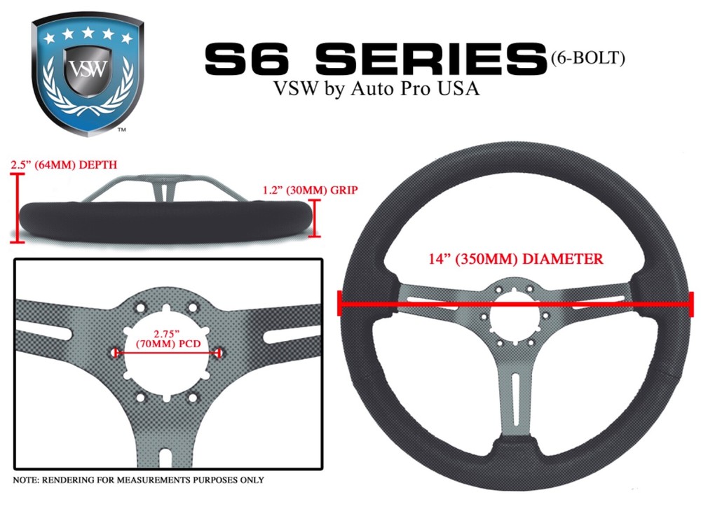 1969-94 Chevy Bow Tie Perforated Leather Steering Wheel Solid Kit, Red Stitch