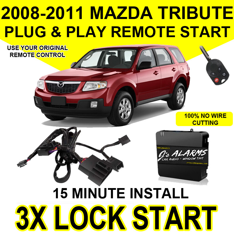 2008-2011 MAZDA Tribute Remote Start Plug and Play Easy Install DIY 3X Lock FO1
