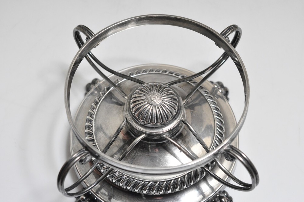 Vintage Silverplate Metal Base Stand Holder- 7 3/4" Dia X 4" height