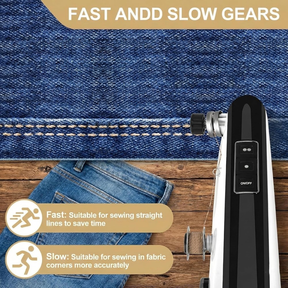 Portable Mini Sewing Machine for Beginners， Portable Handheld Sewing Machine