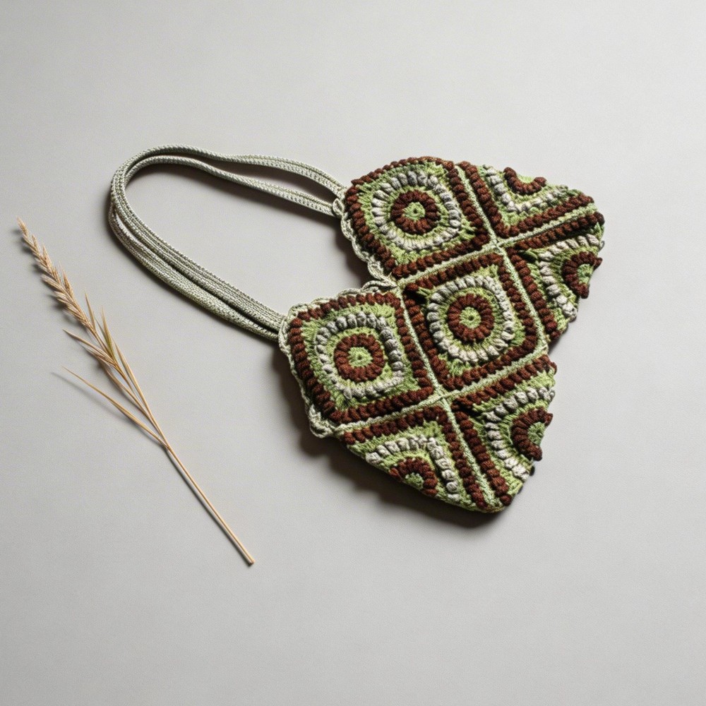 Granny Square Bag Crochet Pattern – Tote Bag – PDF + Video Tutorial