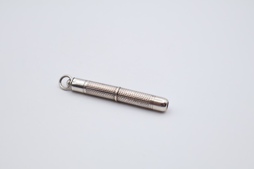 Vintage Silver Engine Turned Mechanical Pencil