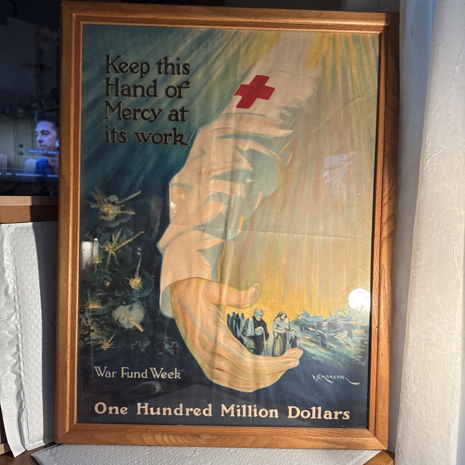 WW1 "Keep This Hand of Mercy as its Work" Red Cross Poster (20" X 27") 1918