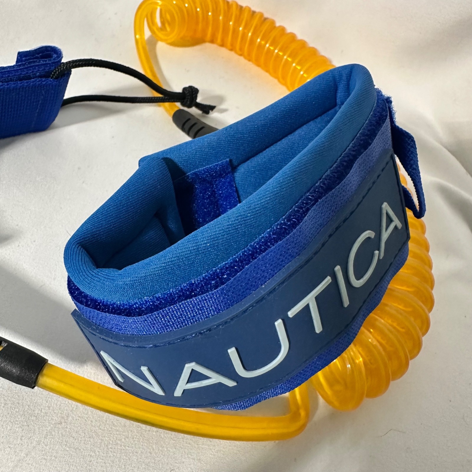 Nautica SUP Paddle board Or Surf Leash – Coiled Cord, Neoprene Ankle Strap