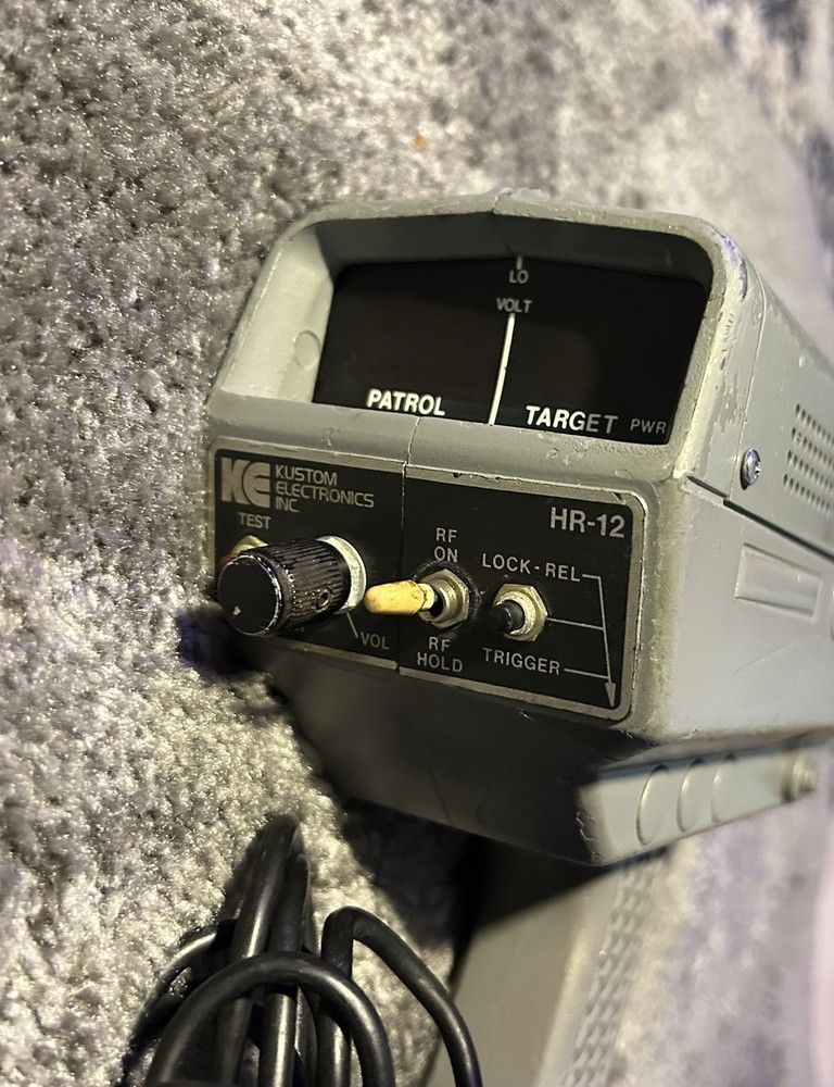 Kustom Electronics HR-12 Radar Gun Gray with Power Cable