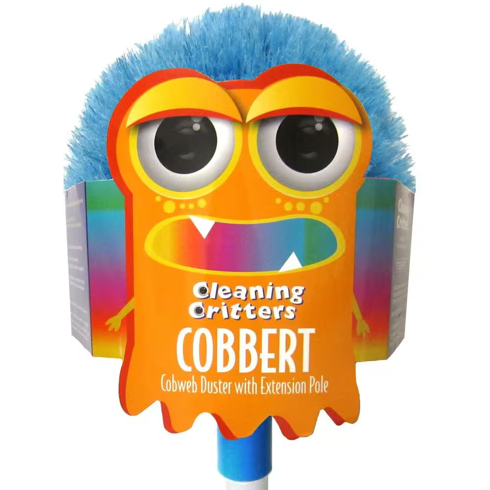 Cleaning Critters Cobbert Cobweb Duster with Extension Pole