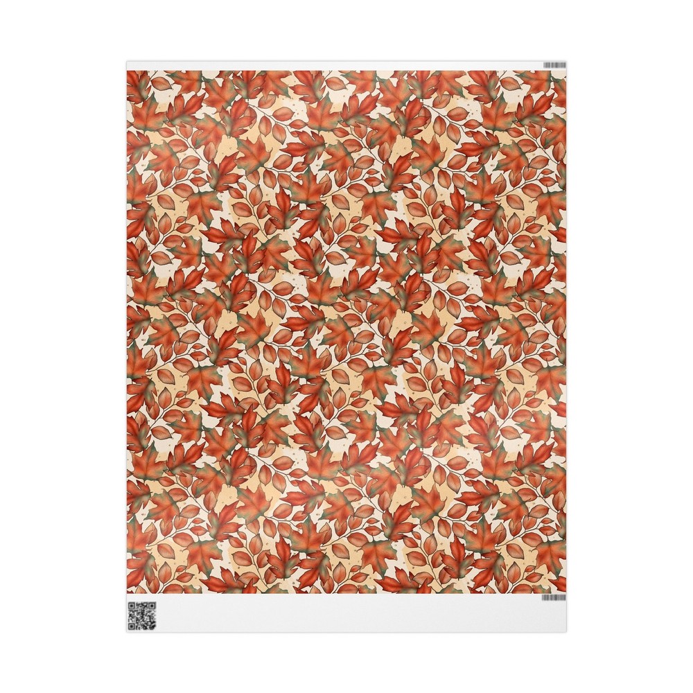 Autumn Fall Leaves Pattern Wrapping Papers